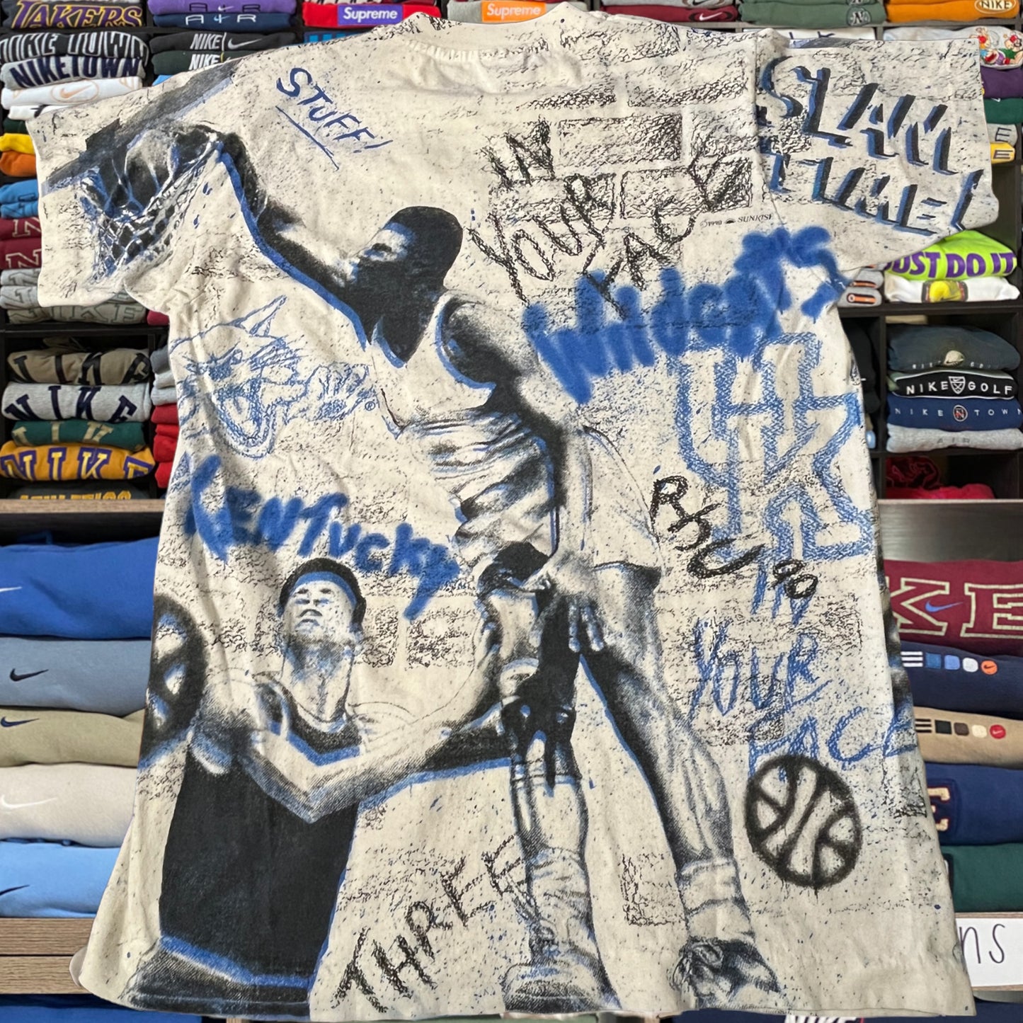 90s Kentucky wildcats Kentucky university all over print shirt