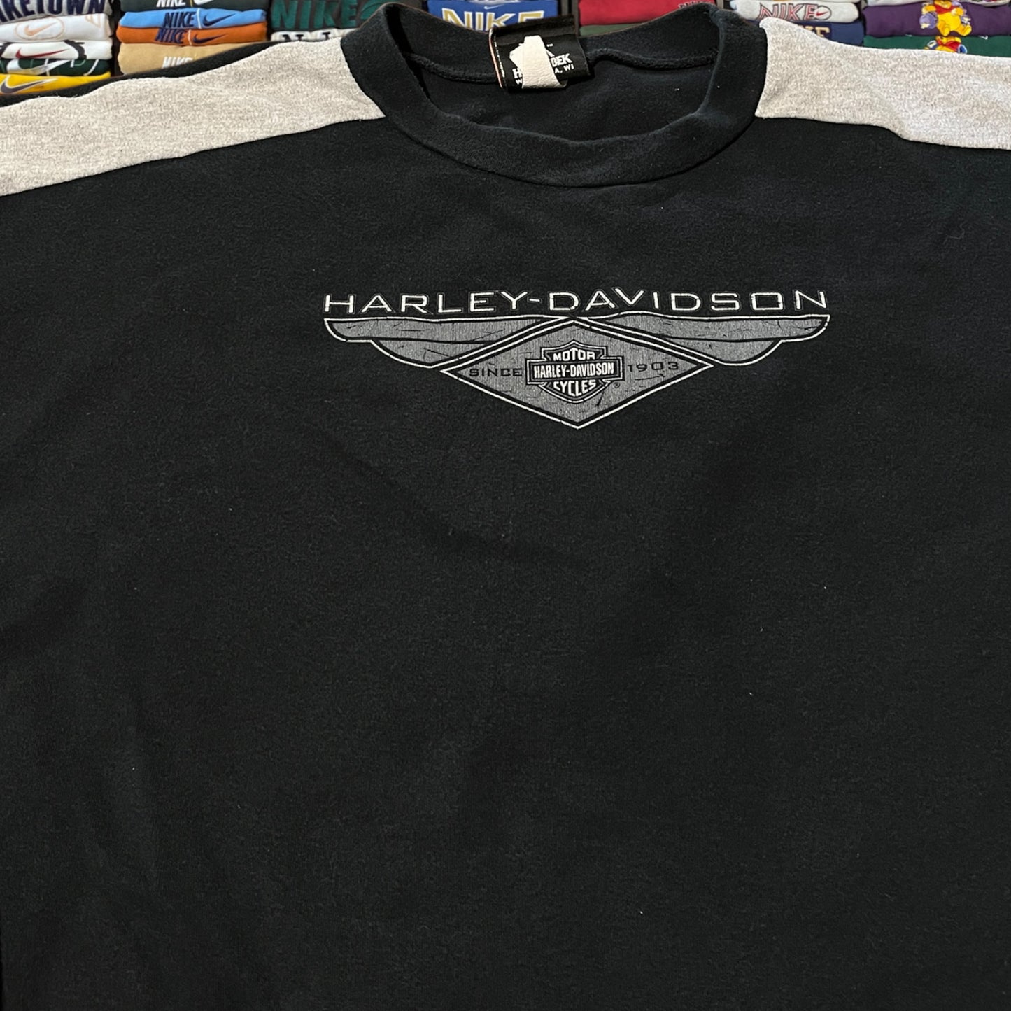 Y2K Harley Davidson biker motorcycle sweater