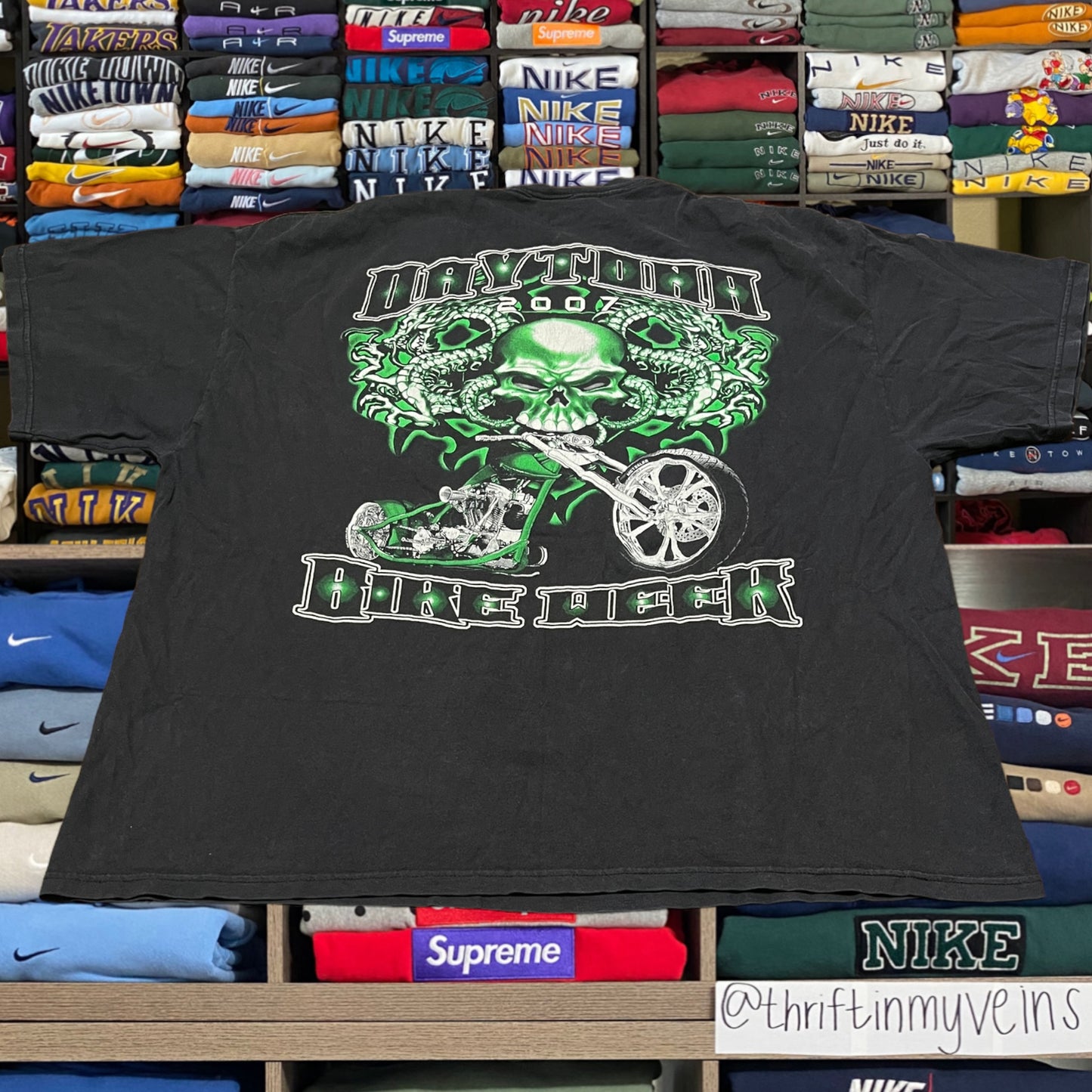 Vintage Y2K biker shirt