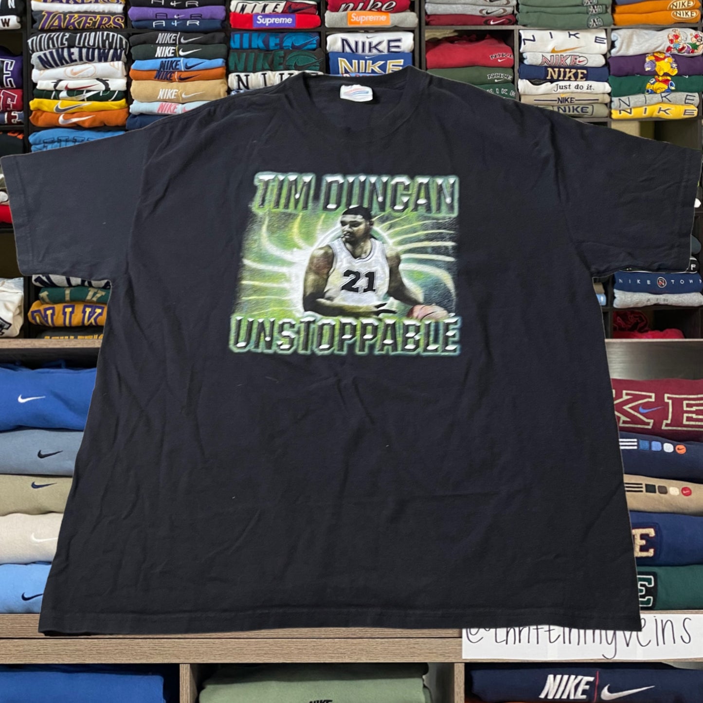 Y2k 2003 spurs Tim Duncan basketball shirt