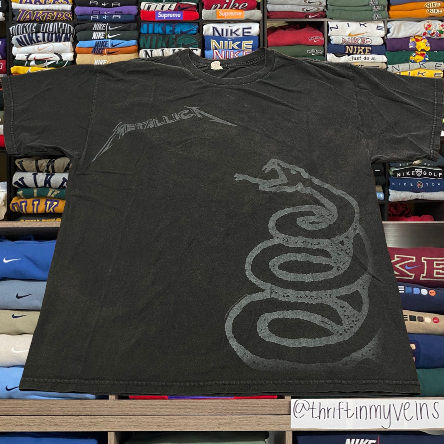 Y2K metalica band tee shirt