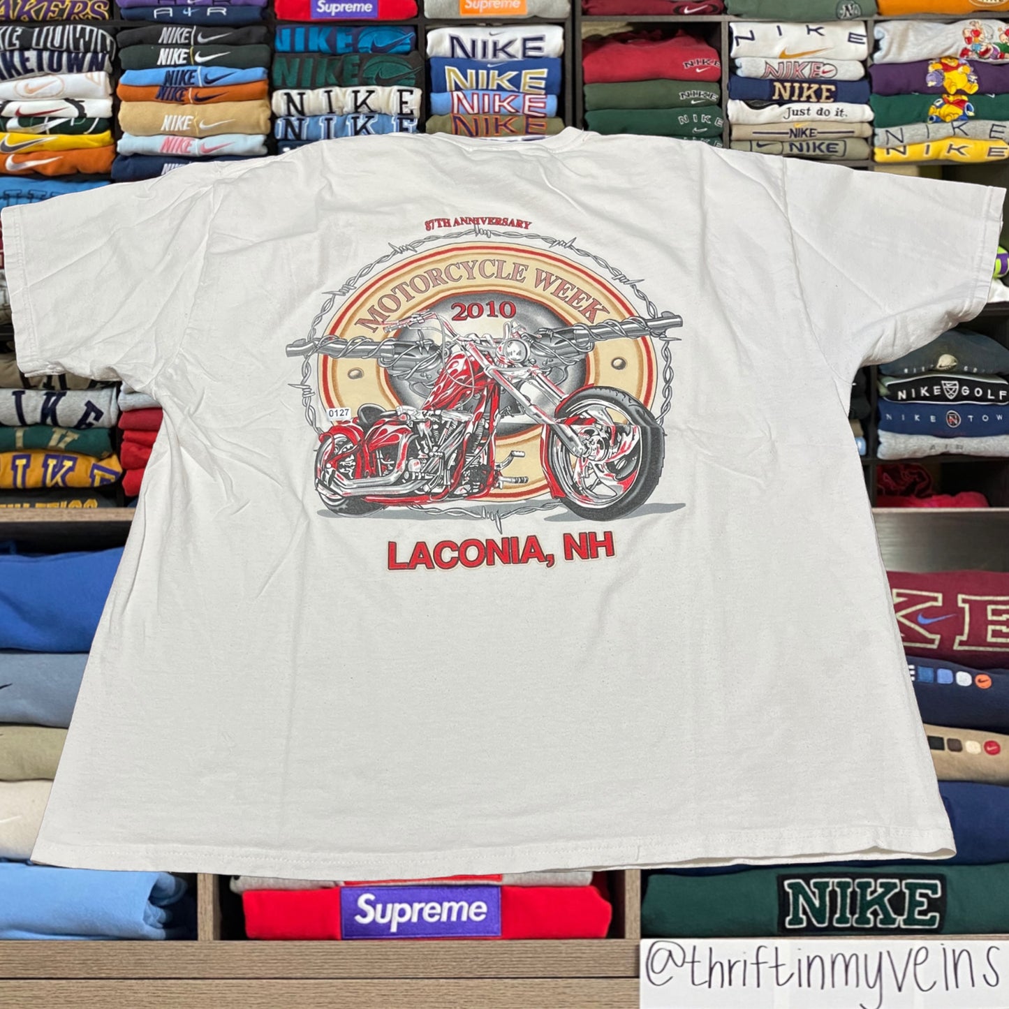 Y2K motorcycle biker shirt