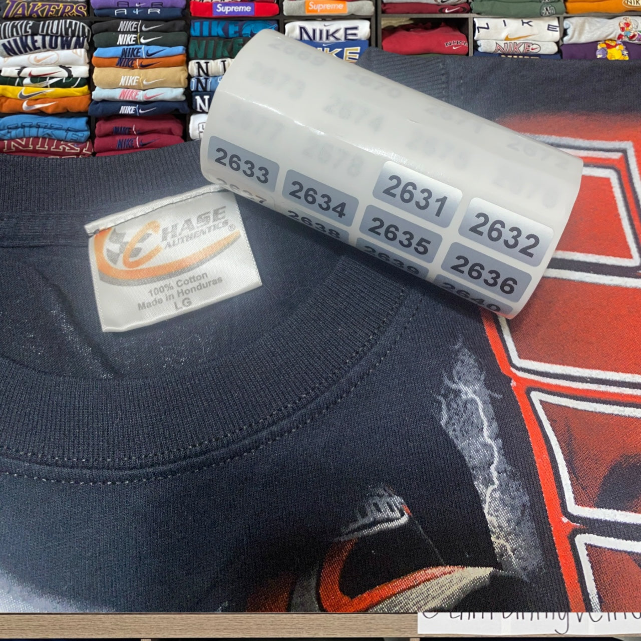 90s all over print nascar graphic shirt (large)