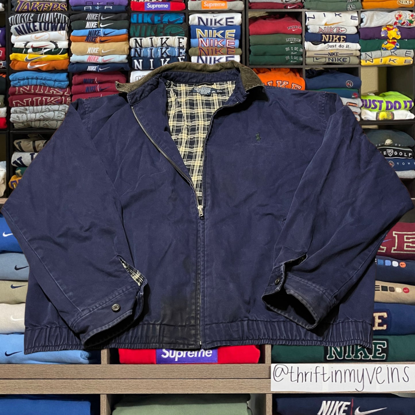 vintage 90s polo ralph lauren lined jacket corduroy collar