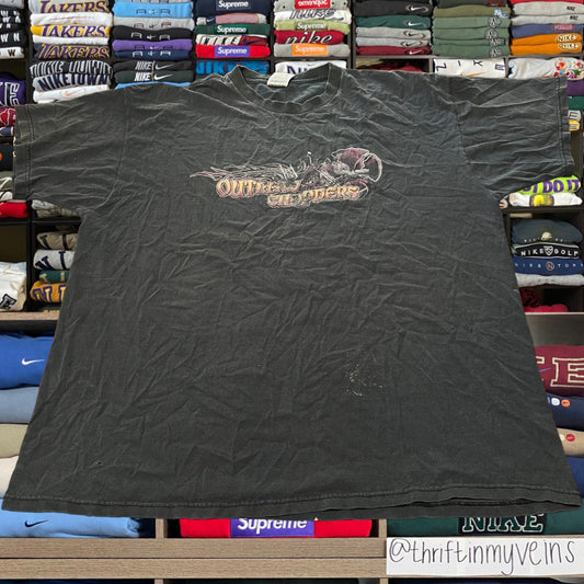 Vintage outlaw choppers biker motorcycle style shirt