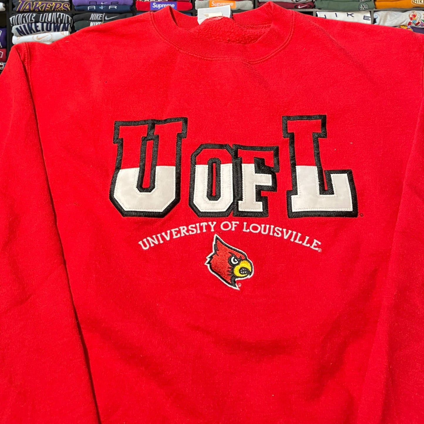 Y2K university of Louisville sweater