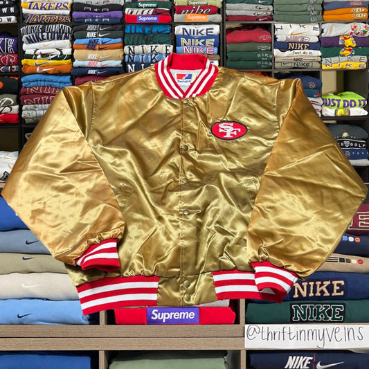 90s 49ers satin jacket (Xlarge)