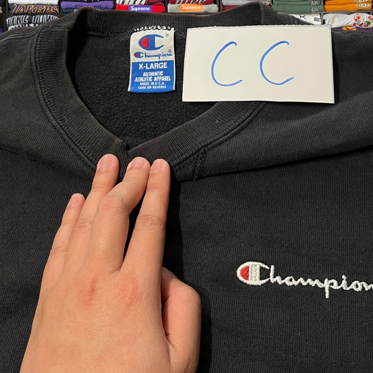 90s champion black sweater