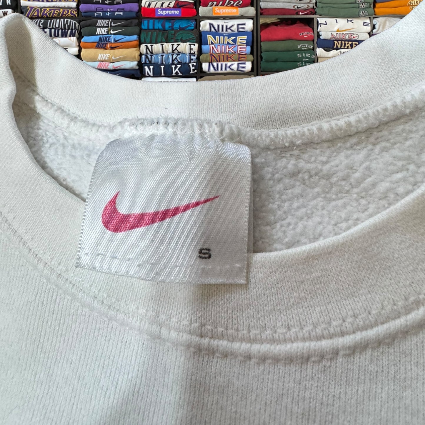 90s Nike athletic white sweater