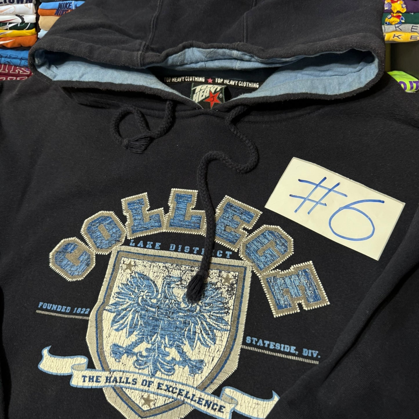 Y2K skater hoodie top heavy