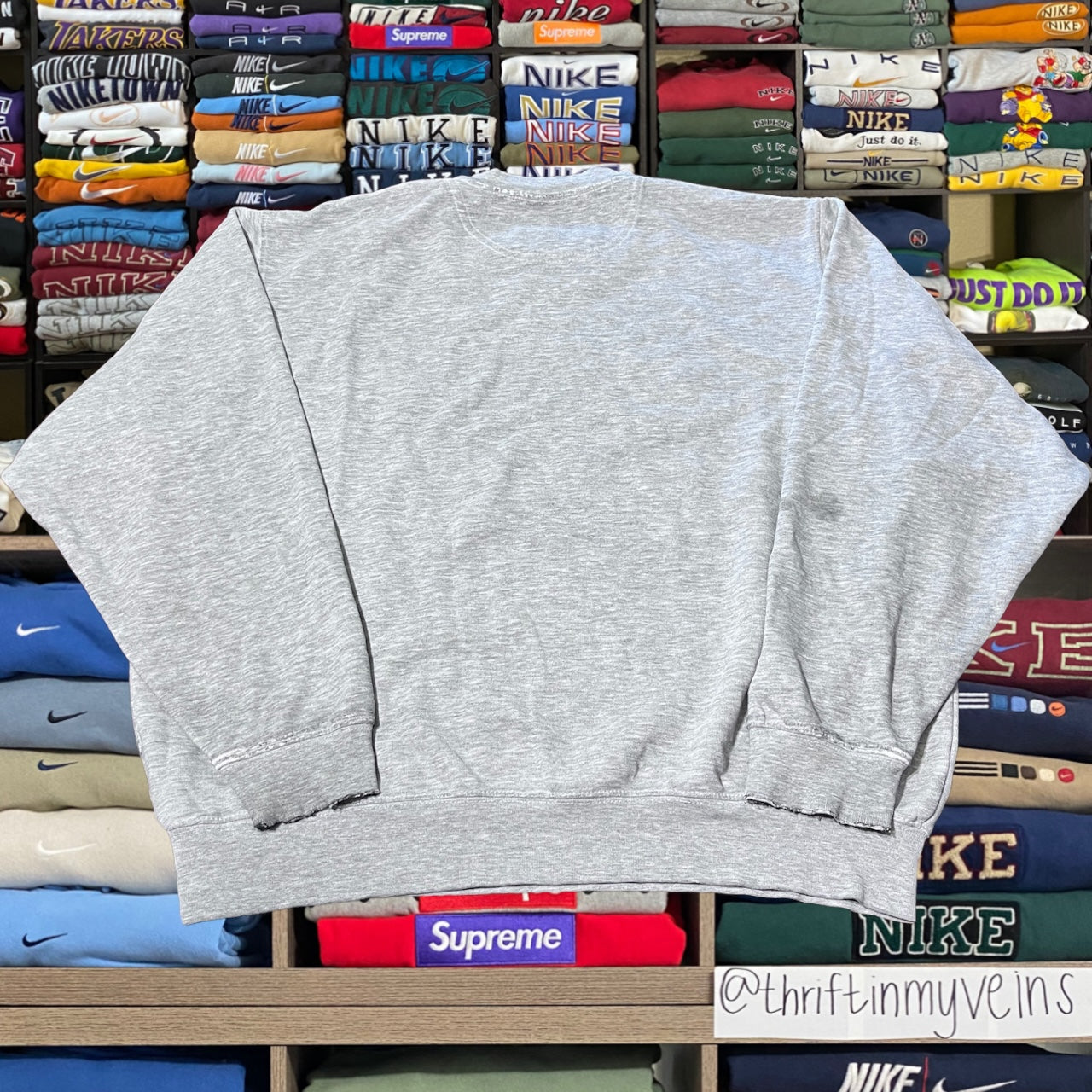 Y2K 2004 Nike x navy sweater