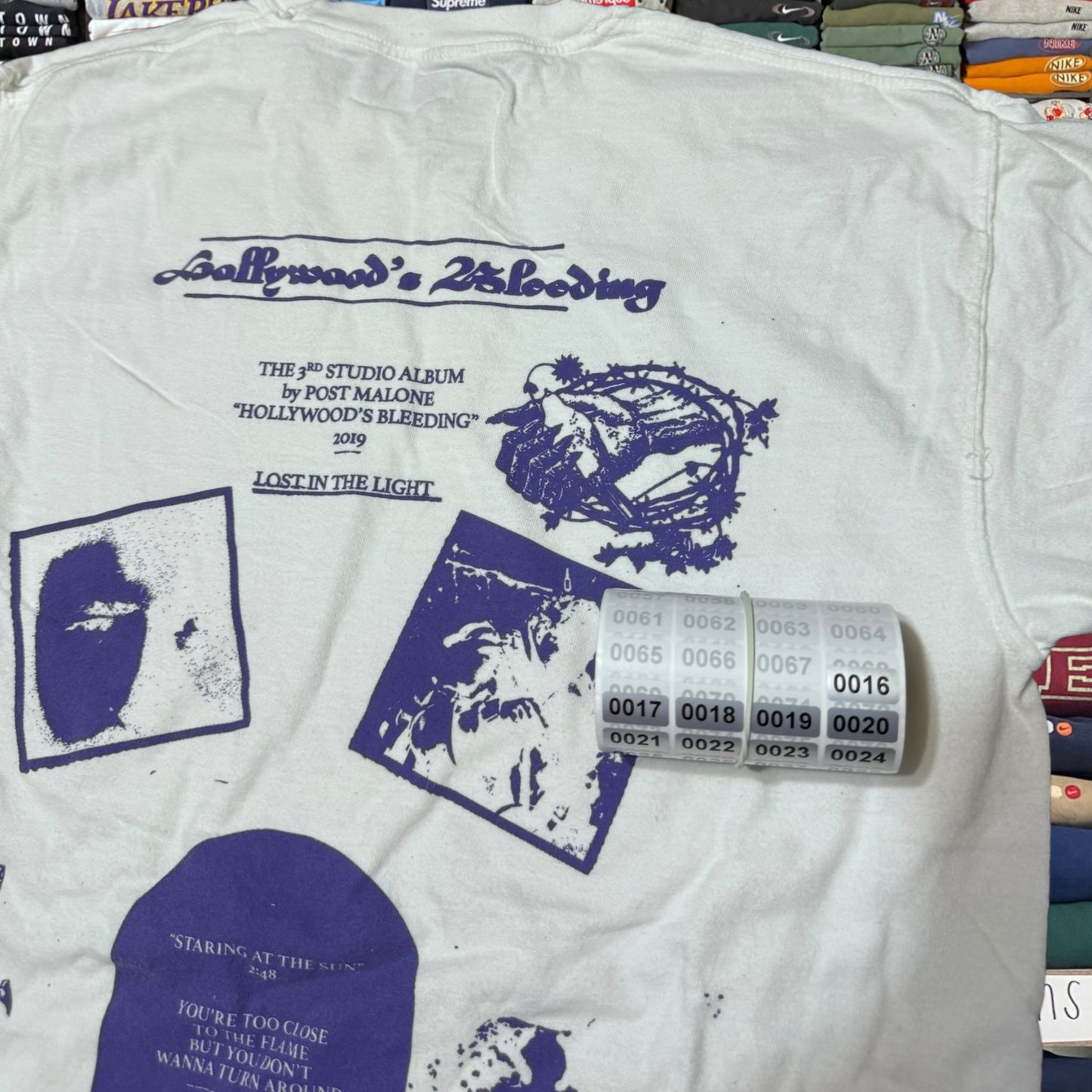 Post Malone tour shirt