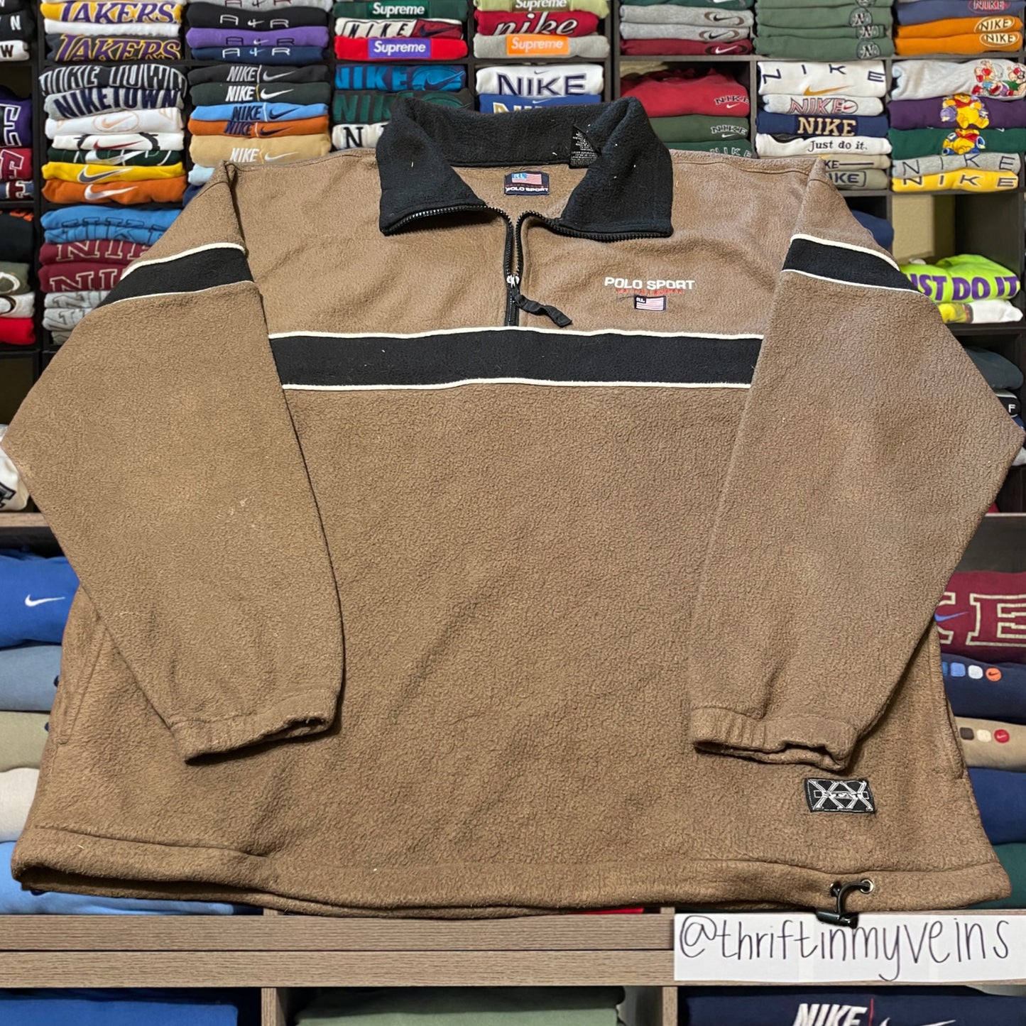 90s polo sport quarter zip sweater