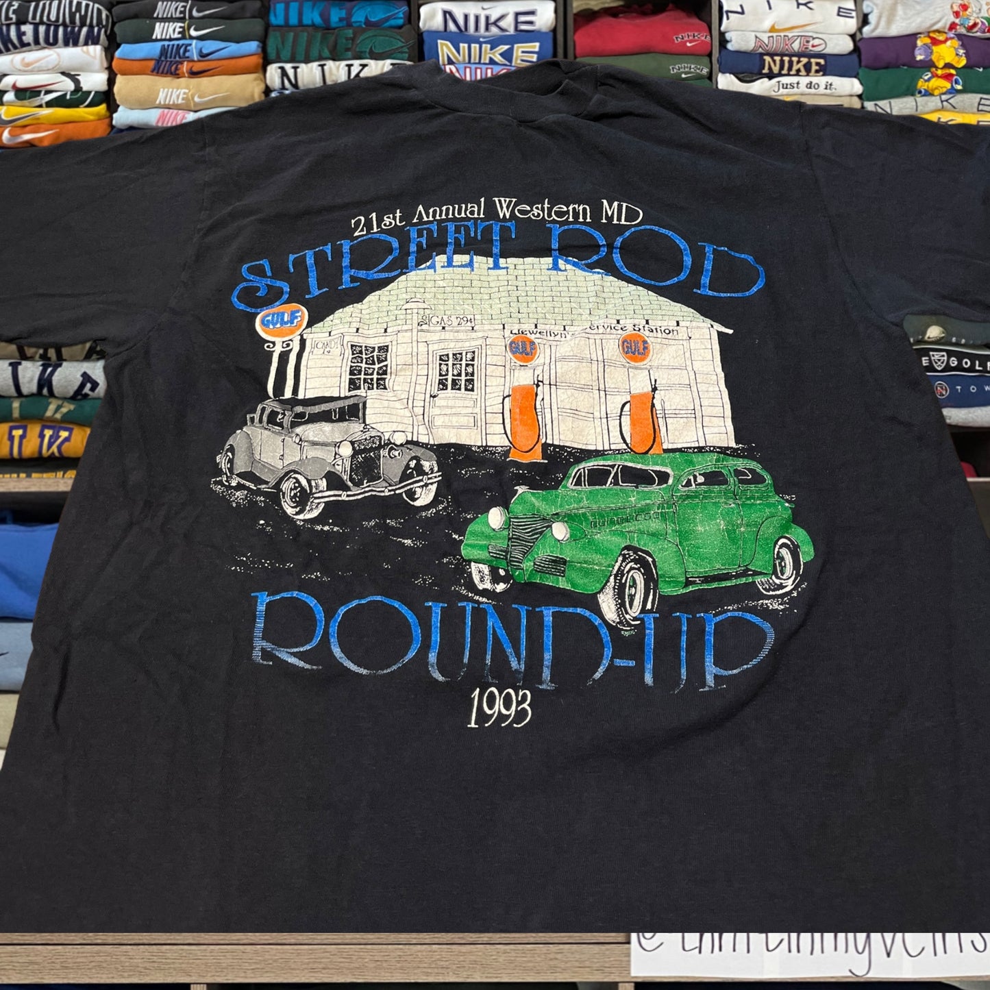 vintage 1993 gulf gas station shirt