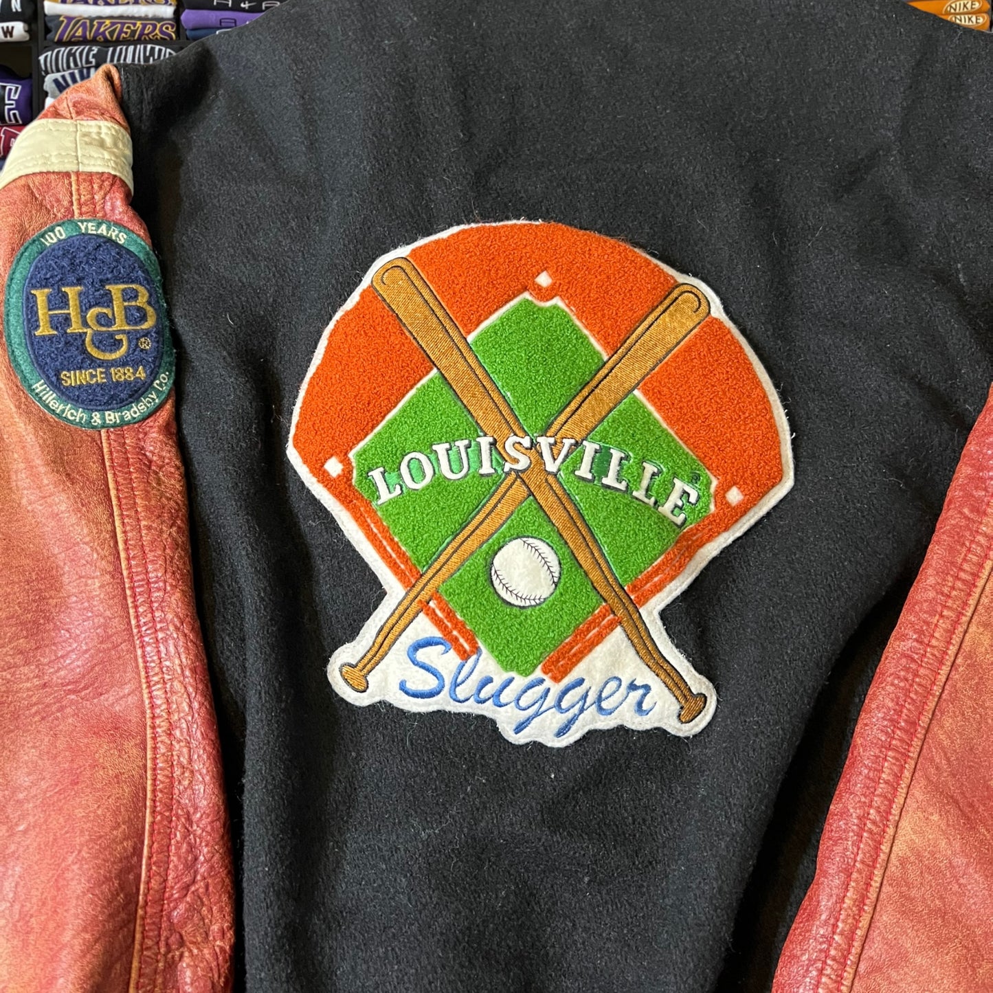 90s Louisville slugger baseball varsity jacket