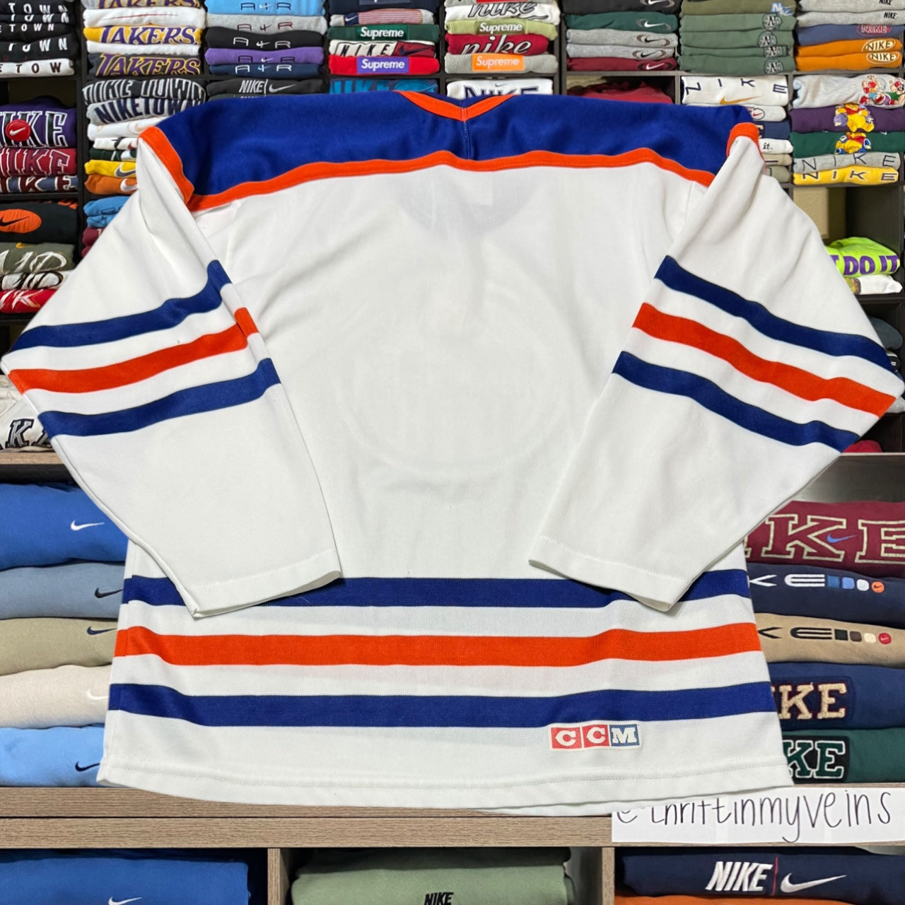 Oilers hockey jersey (medium)