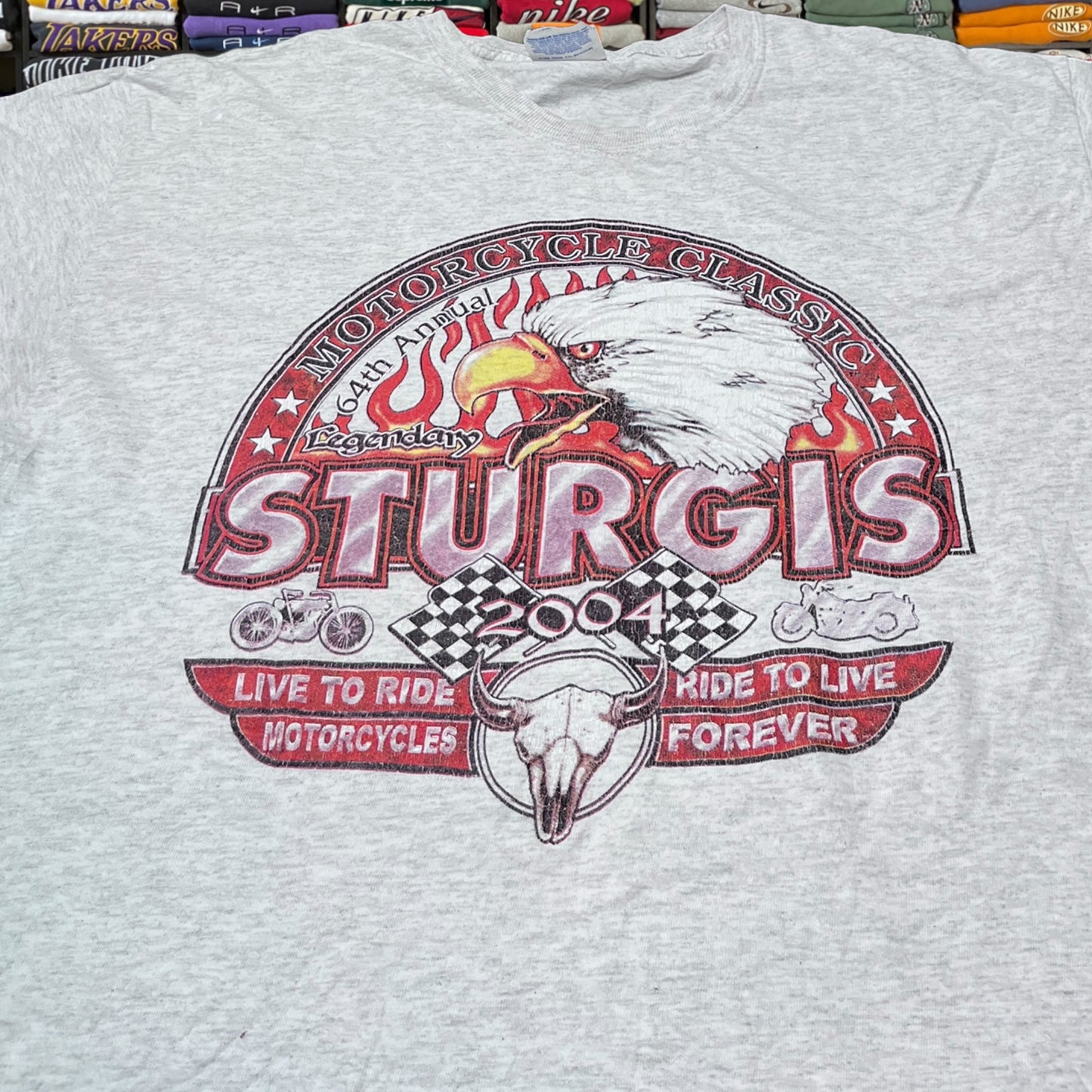 Y2k sturgis 2004 biker shirt