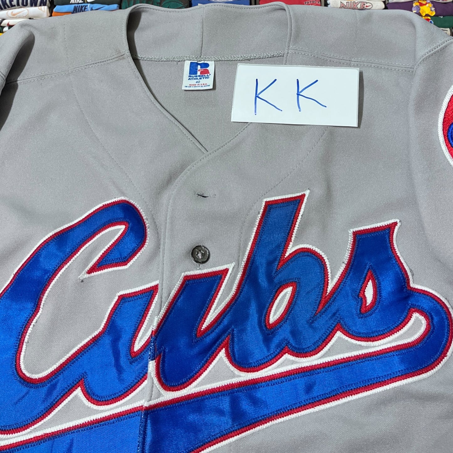 90s Chicago cubs mlb baseball button up