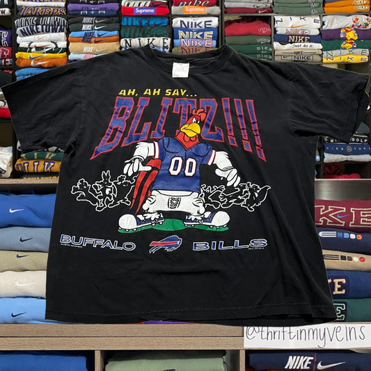 90s buffalo bills big print looney tunes shirt