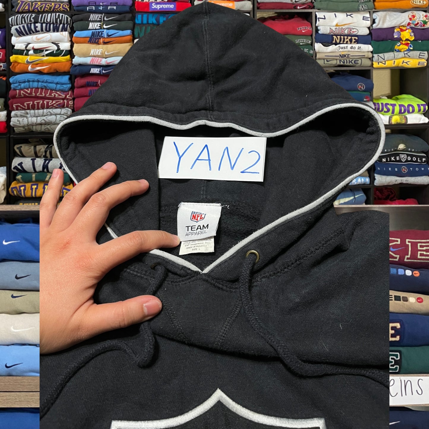 Vintage y2k oakland raiders hoodie