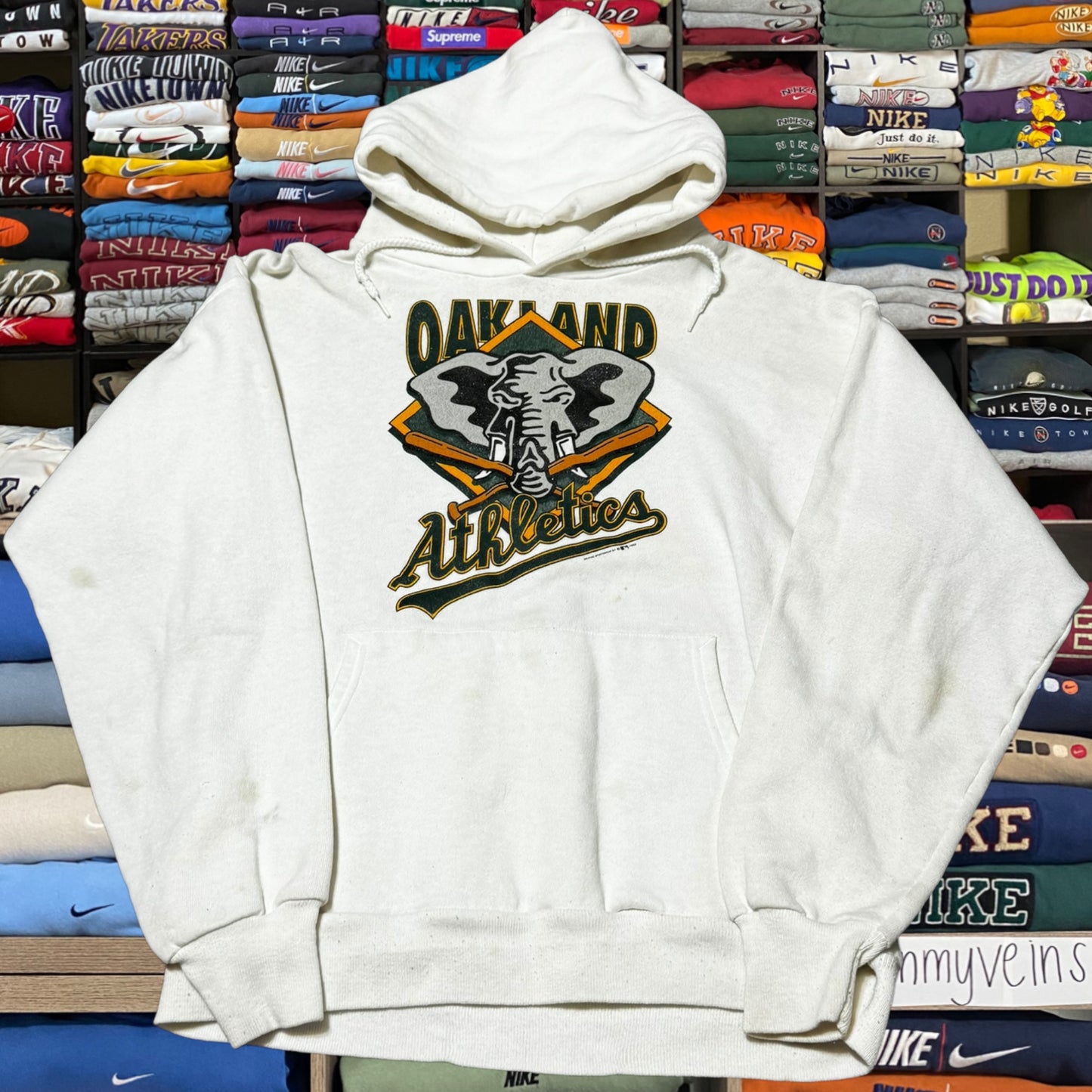 80s oakland athletics hoode (large)