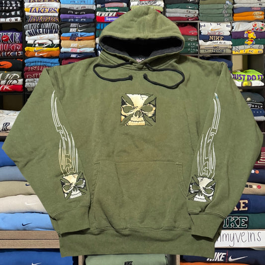 y2k skeleton grunge hoodie (Small)