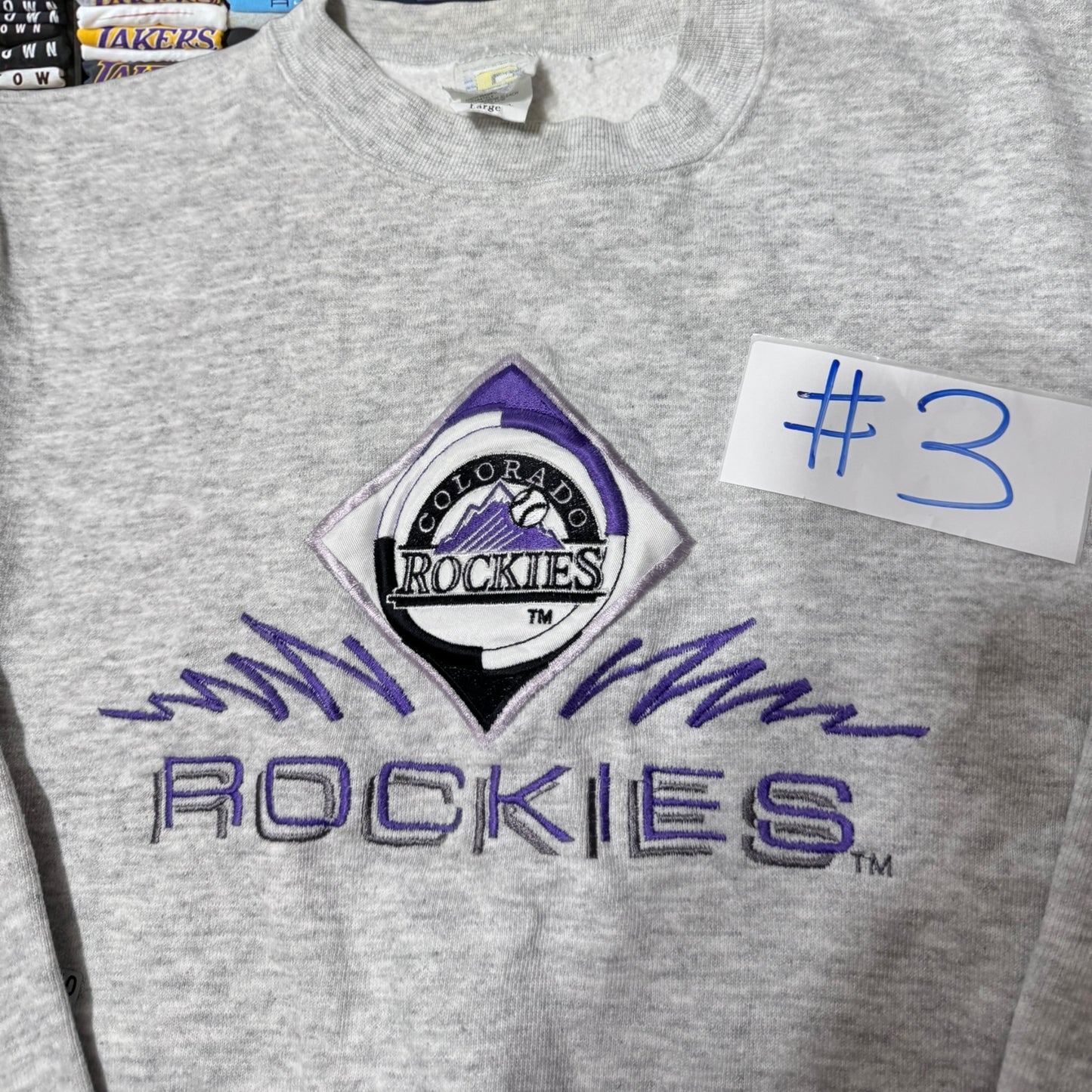 90s Colorado Rockies mlb baseball sweater