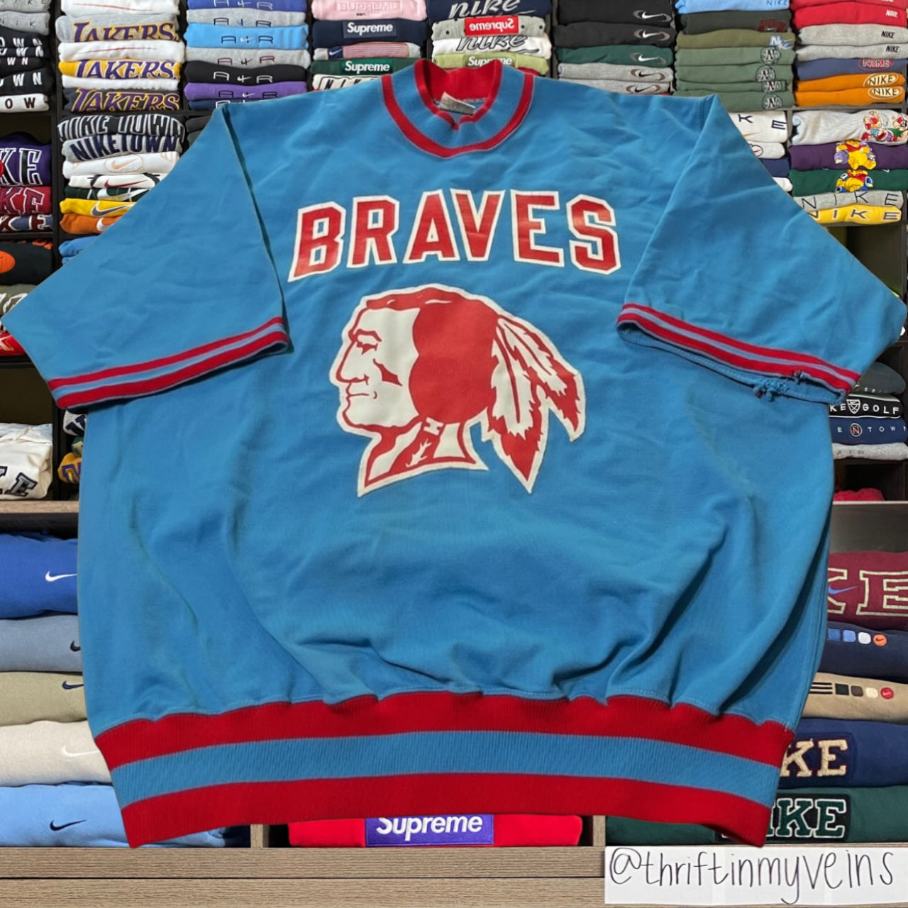 70s Atlanta braves sweater (large)