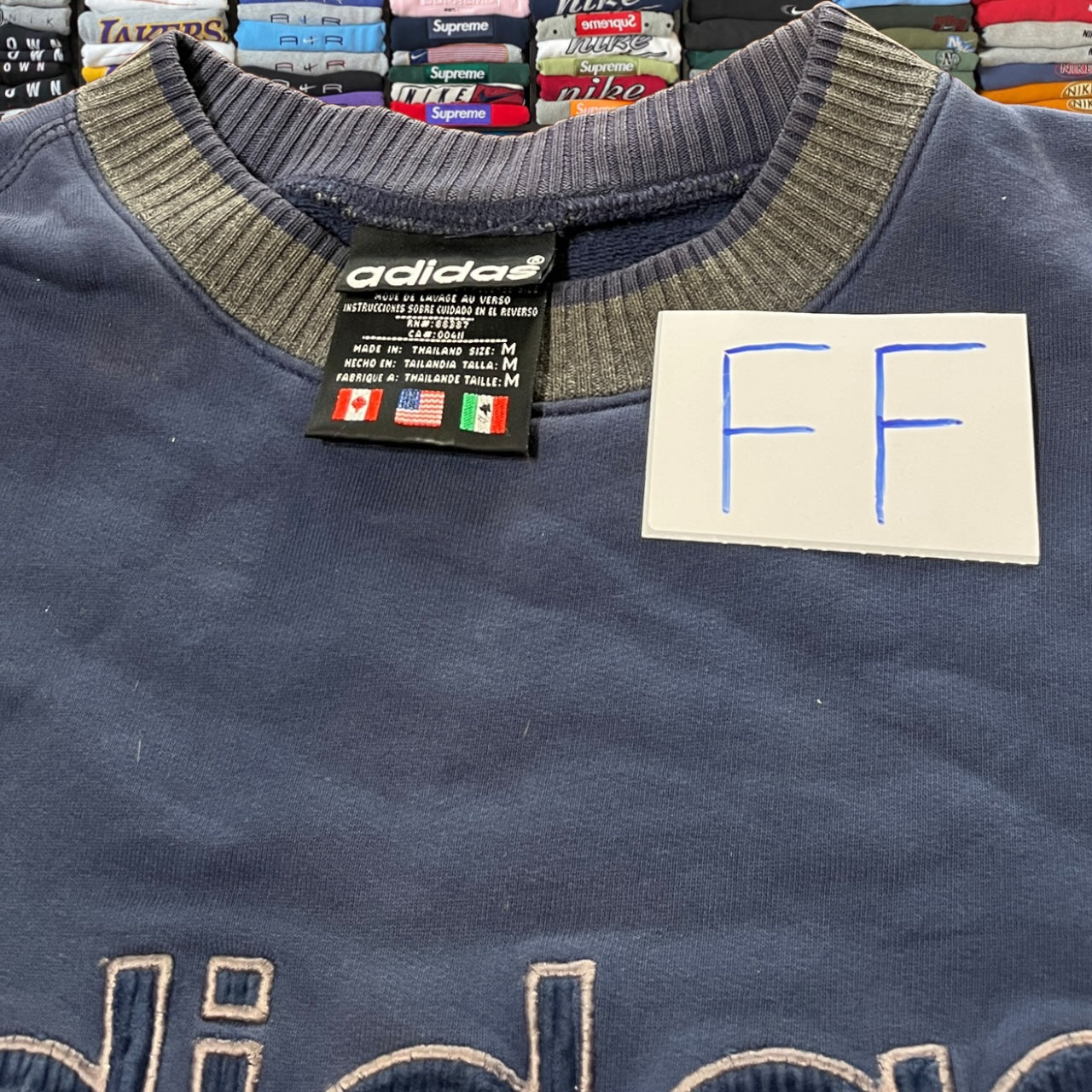 90s rare adidas embroidered logo