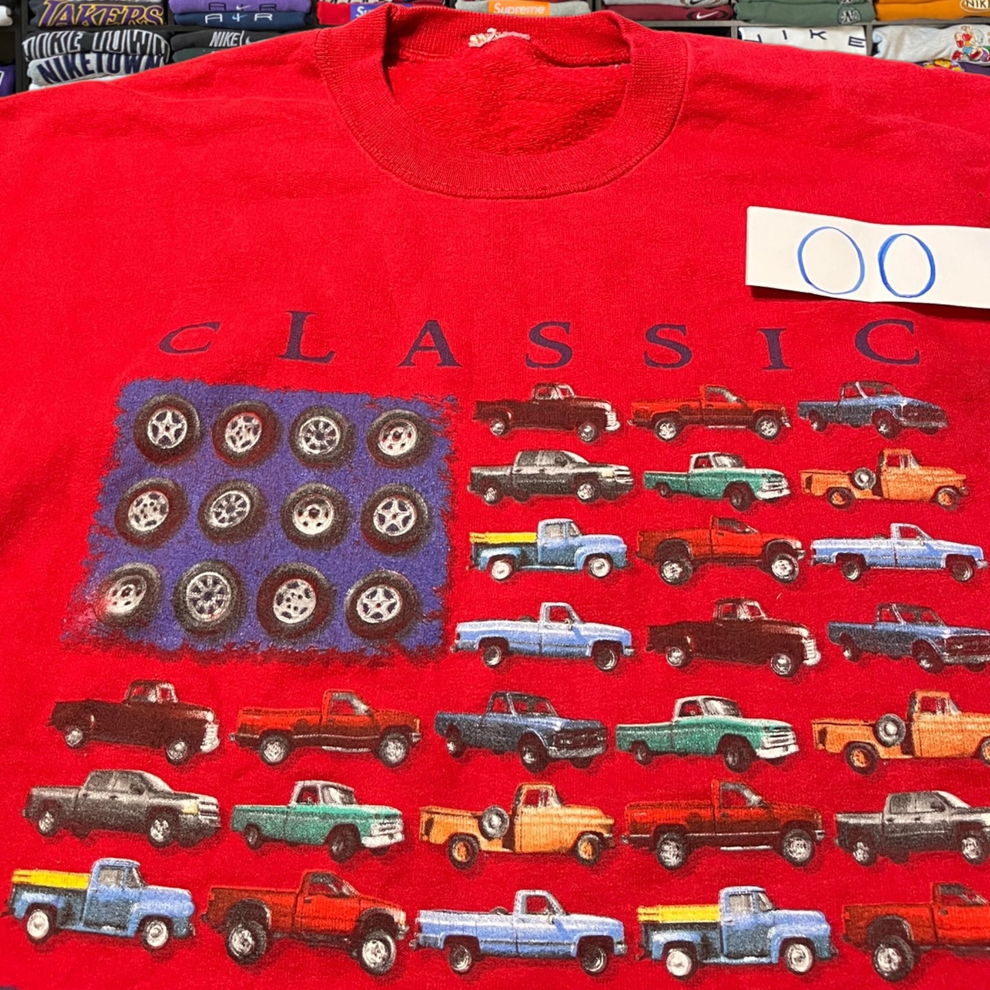90s pick up trucks car sweater