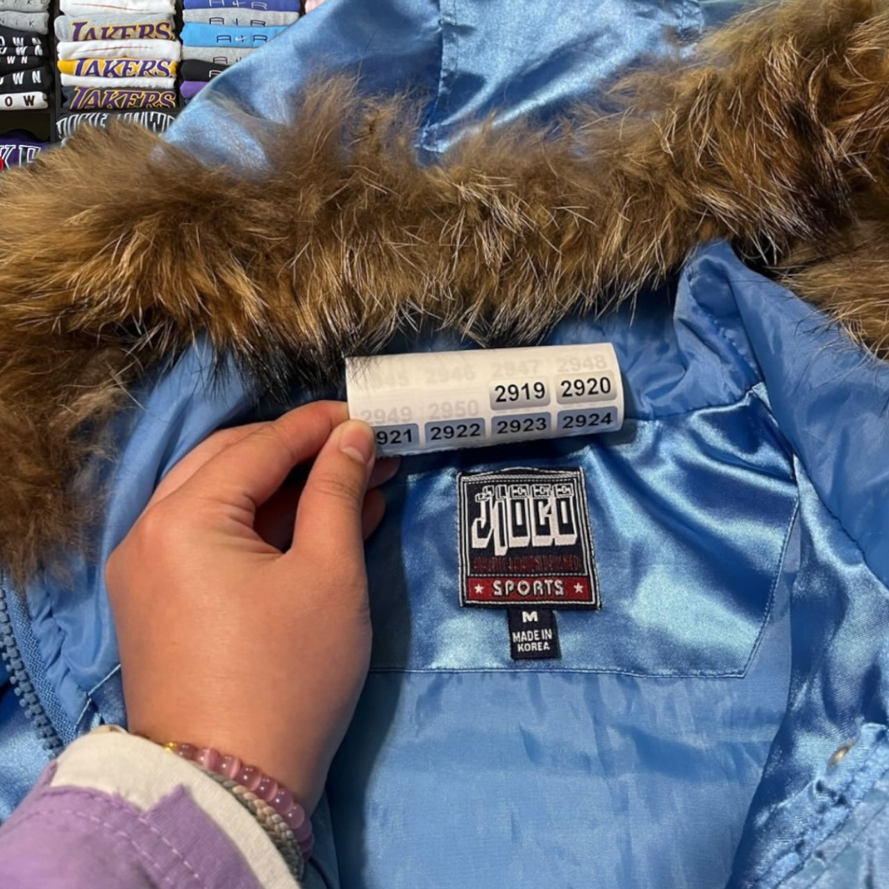 Y2K 2001 rare Kobe Bryant fur hooded jacket