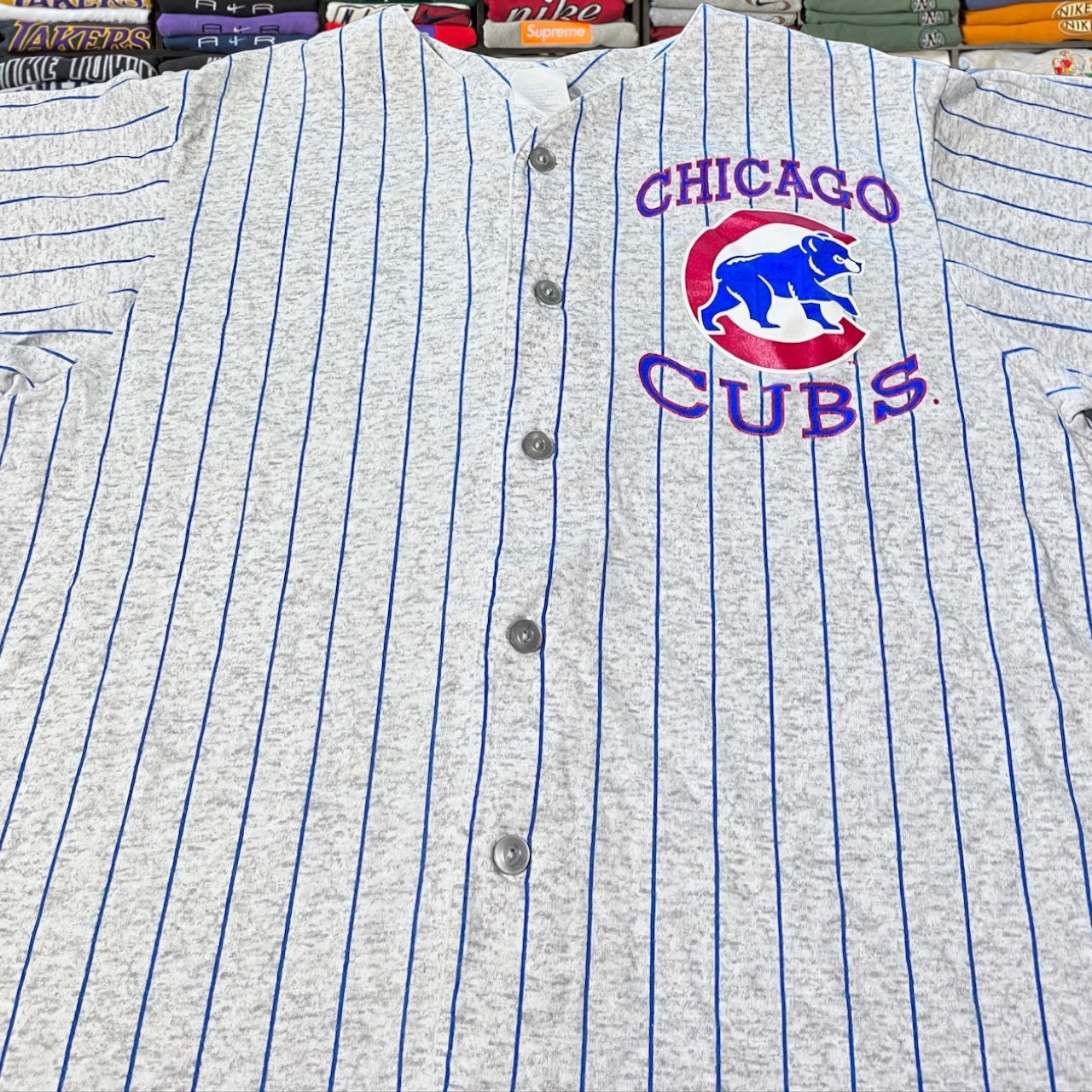 90s Chicago cubs mlb baseball button up