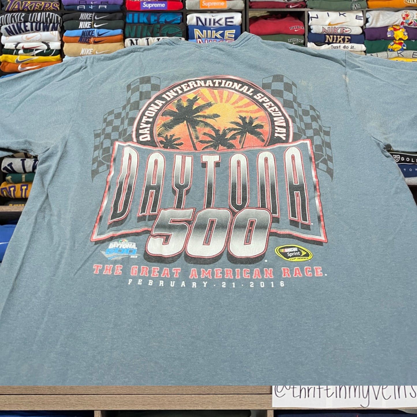 vintage daytona 500 racing car shirt