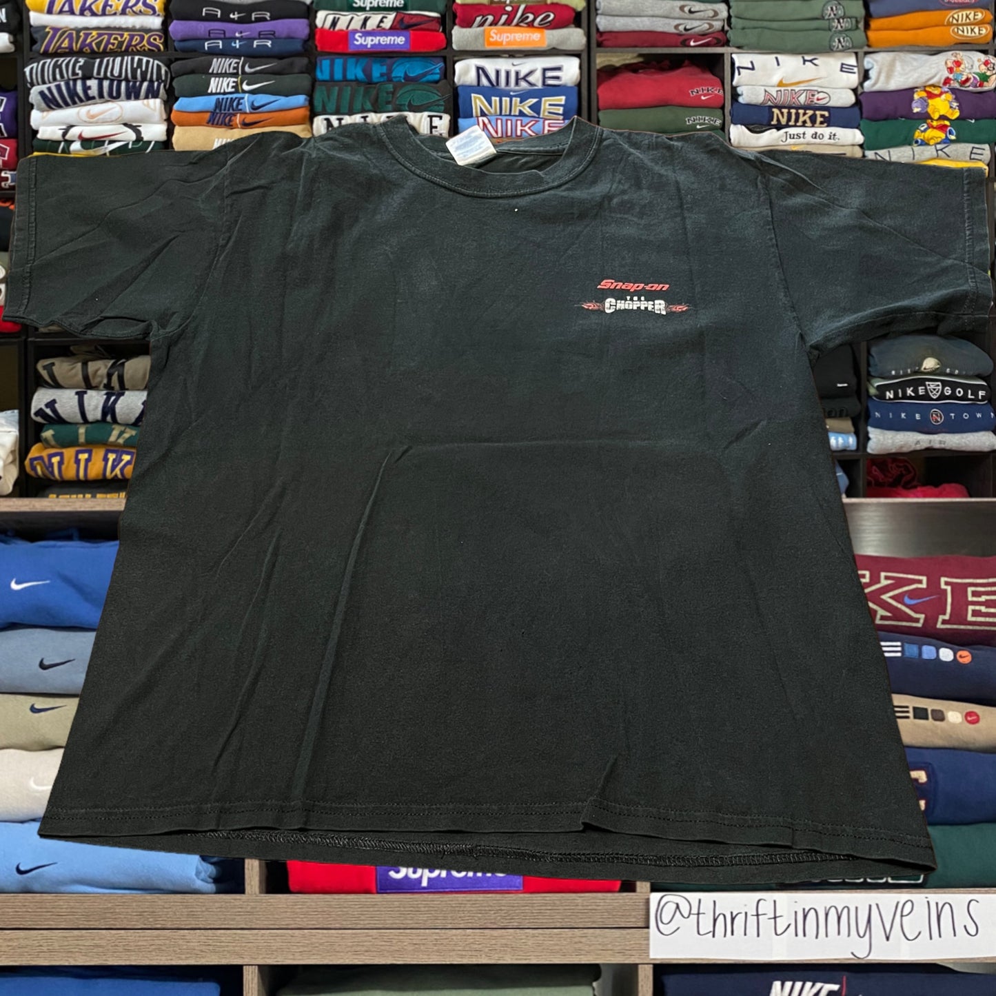 y2k biker shirt (large)