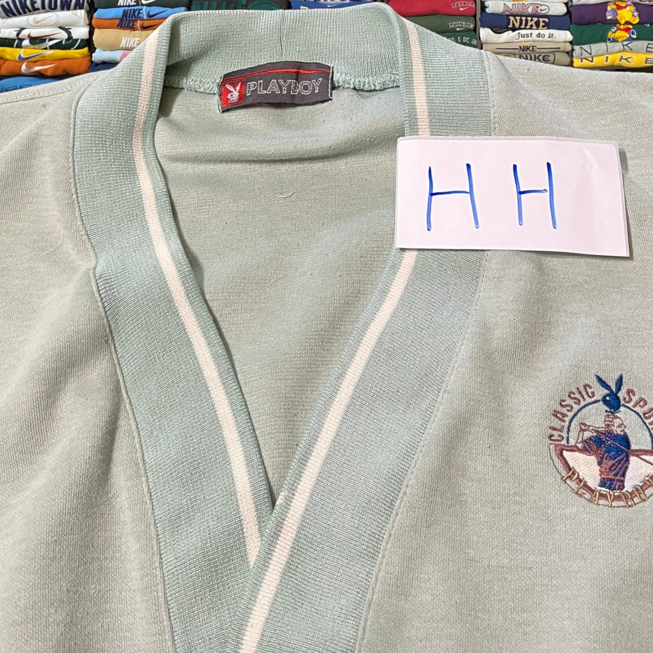 80s playboy button up cardigan