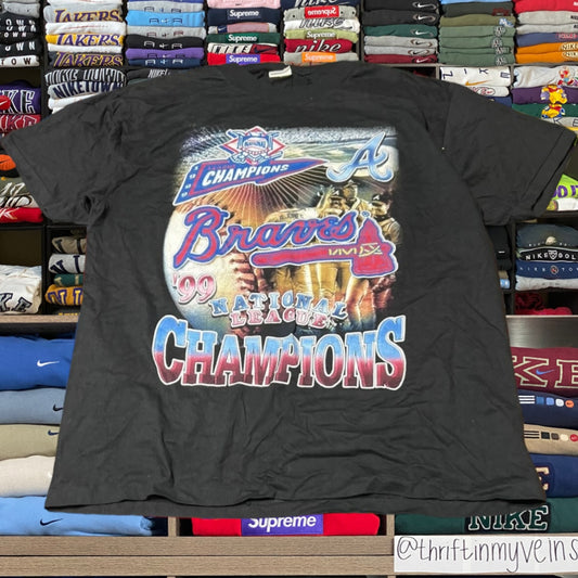 1999 Atlanta braves mlb baseball rap tee ( xlarge )
