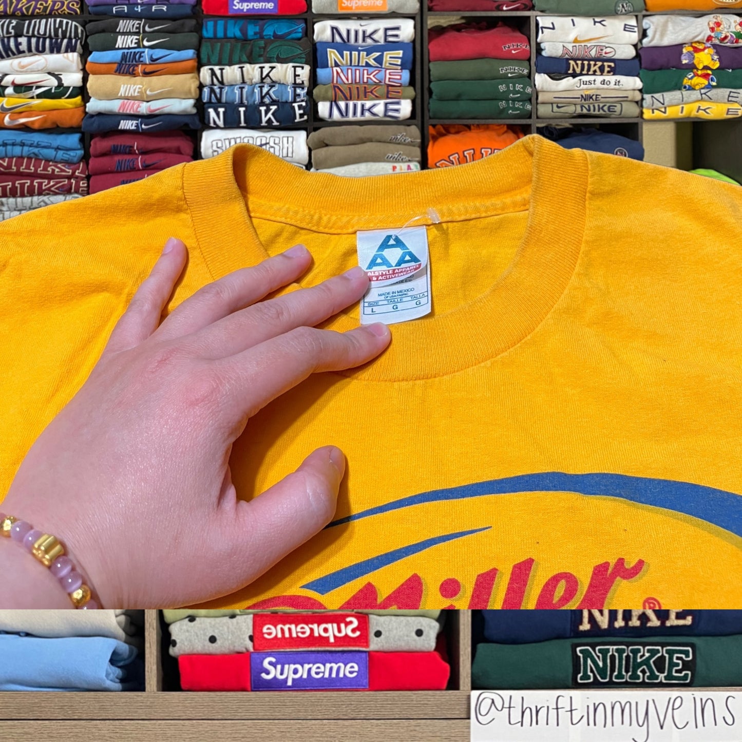 90s miller lite beer shirt