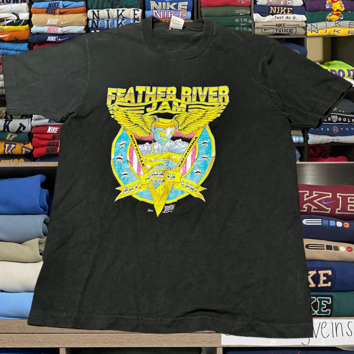 Vintage 1991 feather river jam shirt