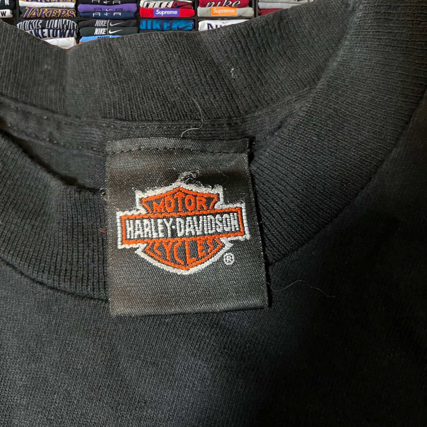 90s Harley Davidson’s biker motorcycle