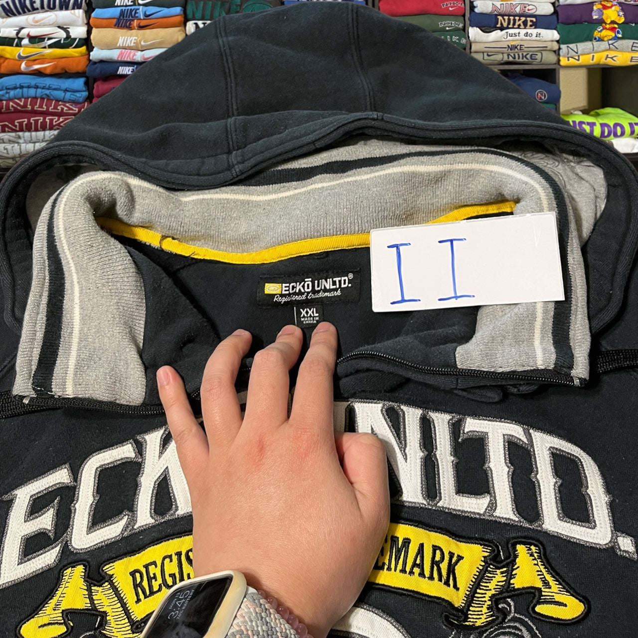 Y2K ecko unlimited full zip skater hoodie