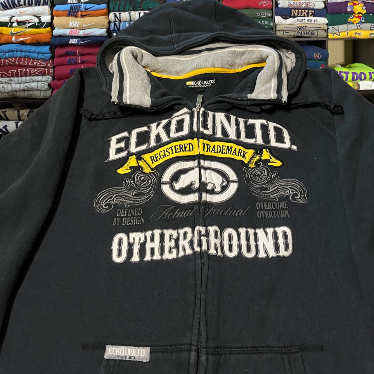Y2K ecko unlimited full zip skater hoodie