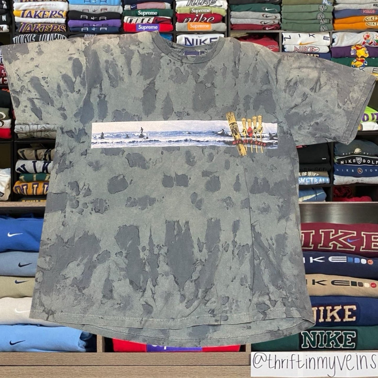Vintage 90s Side Out Grunge Skater Surf Style Shirt/ (Free shipping)