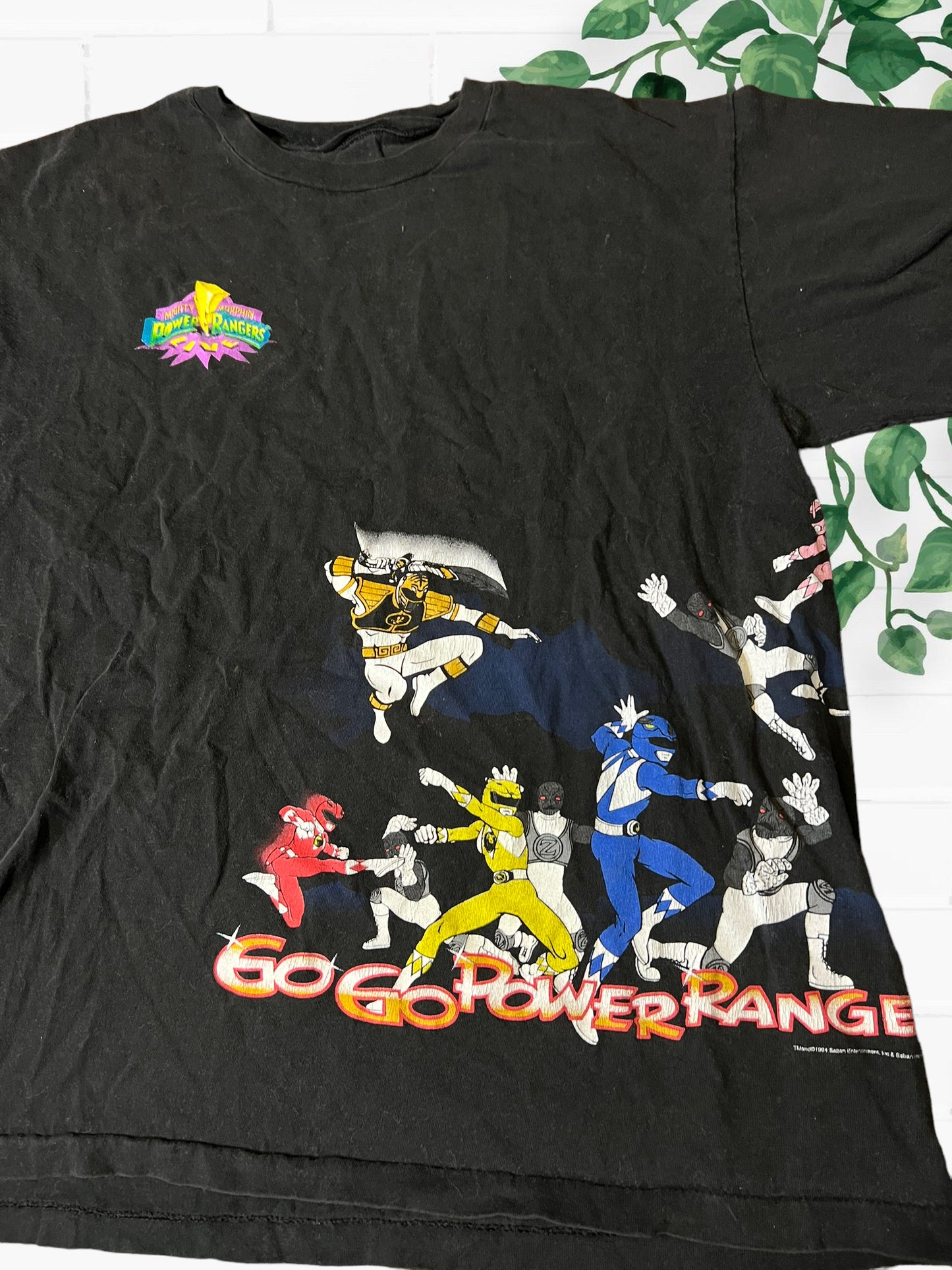 Vintage 1994 power ranger shirt
