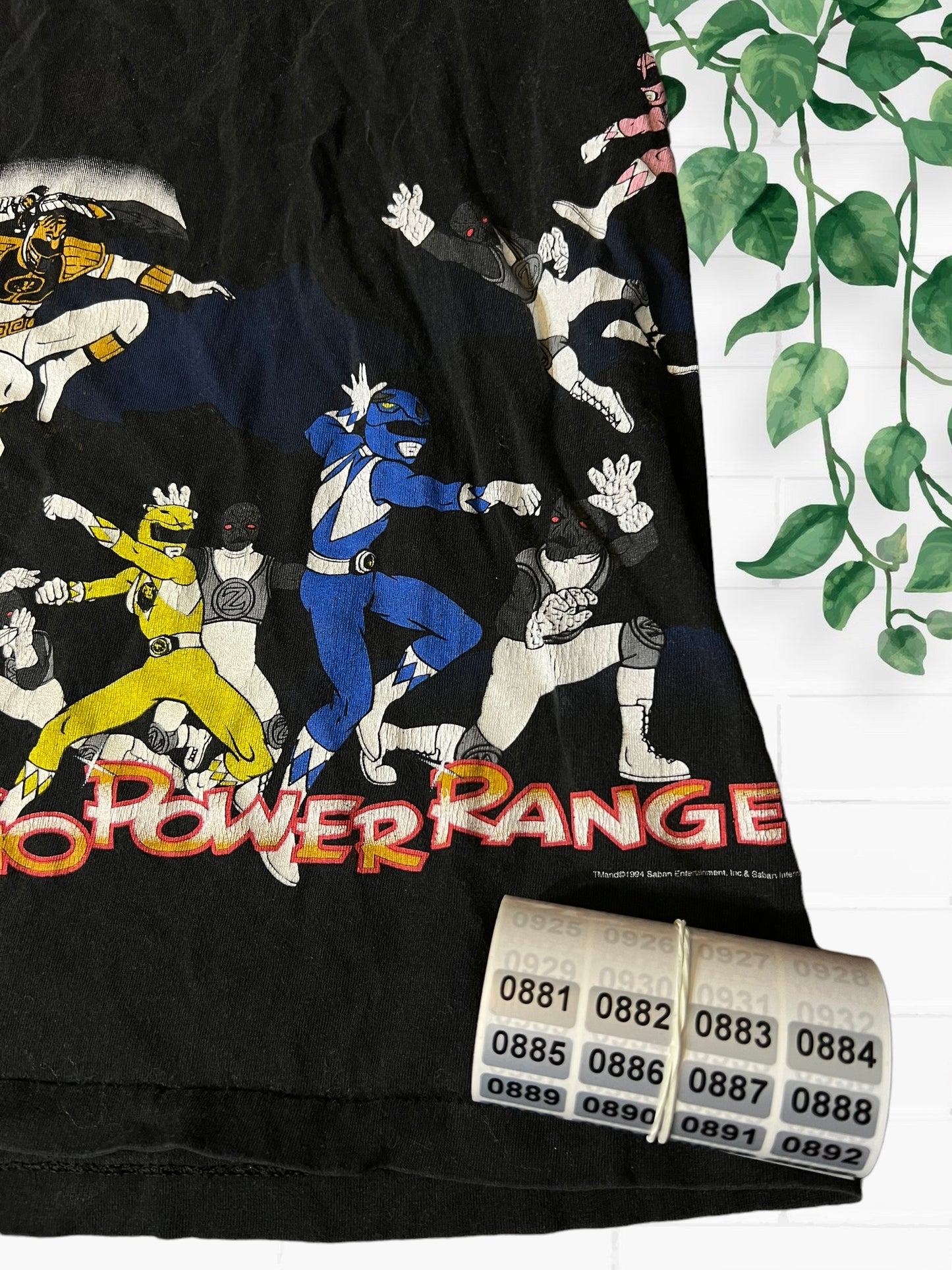Vintage 1994 power ranger shirt