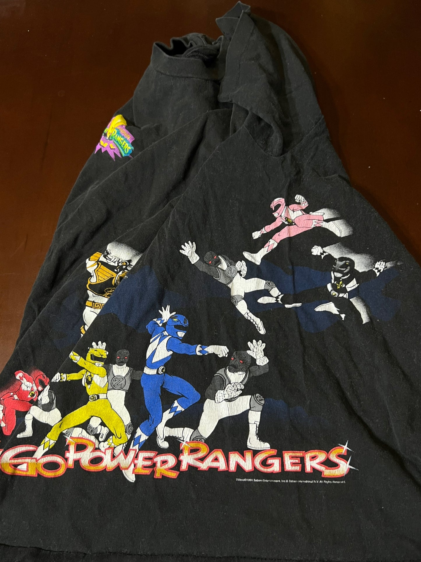 Vintage 1994 power ranger shirt